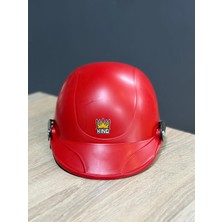 Taş Motor Baret Kask-Jokey Kask-Kırmızı Renk