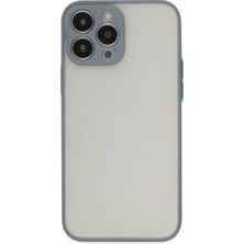Aparim Newface Apple iPhone 14 Pro Max Kılıf Montreal Silikon Kapak - Gri