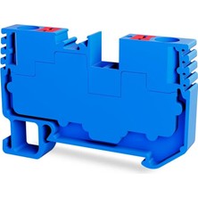 Tbloc Pft 10MM Mavi Push In Tek Katlı Klemens 10'lu Paket