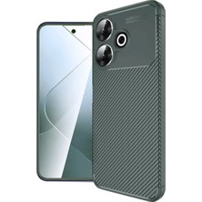 Aparim Newface Xiaomi Redmi 13 4g Kılıf Auto Focus Karbon Kapak - Koyu Yeşil