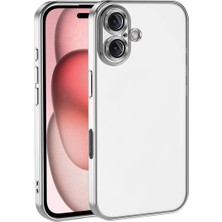 Aparim Newface Apple iPhone 17 Razer Lensli Silikon - Gümüş
