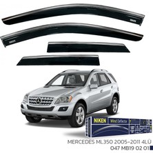 Cam Rüzgarlığı Niken Kromlu Mercedes ML350 2005-2011 4lü