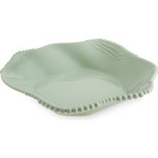 Jumbo Maris Melamin Mint Yeşili Çukur Tabak 21.7X21.4X4.3 cm 6 Parça Yemek Takımı