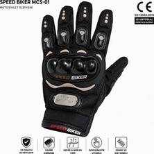 SPEED BİKER Motosiklet Eldiveni Siyah Ce En 13594 Orjinal Sertifikalı