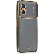 İyisi Olsun Newface Xiaomi Poco M5 Kılıf Liva Lens Silikon - Yeşil