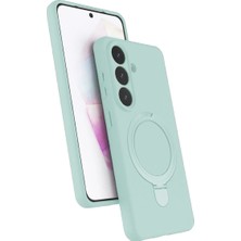 Aparim Newface Samsung Galaxy S26 Plus Regal Magsafe Standlı Kapak - Su Yeşili