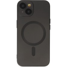 İyisi Olsun Newface Apple iPhone 14 Plus Kılıf Moshi Lens Magneticsafe Silikon - Siyah