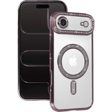 İyisi Olsun Newface Apple iPhone 17 Air Joke Simli Magneticsafe Kılıf - Pembe