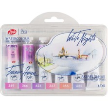 St. Petersburg White Nights 6lı Tüp Sulu Boya Seti 10 ml Rose Flowers Palette Renkli Boya 191392109