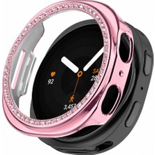 Sneezy Samsung Watch 9 40MM Ile Uyumlu Zarif Kristal Taşlı Kasa Koruyucu Kılıf