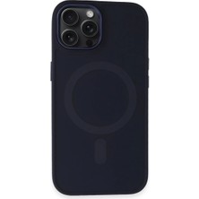 Aparim Newface Apple iPhone 15 Pro Max Kılıf Oslo Magsafe Kapak - Lacivert