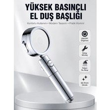 Aparim Kolay Montajlı 3 Modlu Yüksek Basınç Duş Başlığı