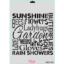 Kaia Life Rich New Seri N-326 Stencil 35X25 cm