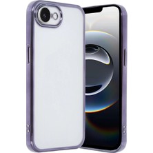 Aparim Newface Apple iPhone 16E Kılıf Razer Lensli Silikon - Mor