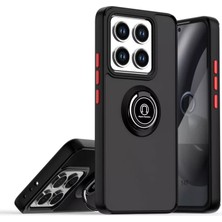 Aparim Newface Xiaomi Mi 14T Pro Kılıf Montreal Yüzüklü Silikon Kapak - Siyah