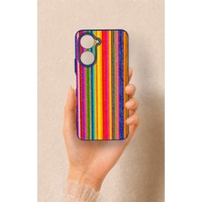 Vip Case Vivo Y18 Uyumlu Rengarenk Desenli Silikon Kılıf