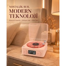 Aparim Bluetooth Hoparlörlü Gece Lambası Dijital Saatli Şeffaf Su Dalgası Işıklı Dekoratif