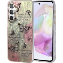 Aparim Newface Samsung Galaxy A35 5g Kılıf Blade Aynalı Desenli Kapak - Desen 6