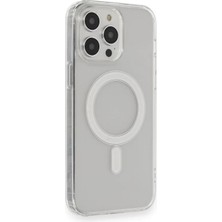 İyisi Olsun Newface Apple iPhone 14 Pro Max Kılıf Matte Şeffaf Magneticsafe - Şeffaf