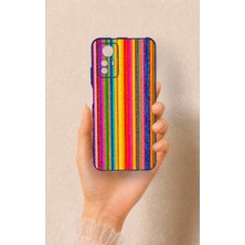 Vip Case Redmi Note 12S Uyumlu Rengarenk Desenli Silikon Kılıf