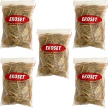 Ekoset Kauçuk Kalın Paket Lastiği 15CM x 5mm 500 Gram 5li Paket
