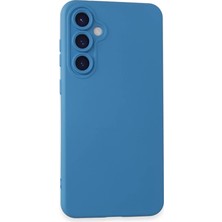 Aparim Newface Samsung Galaxy S23 Fe Kılıf Nano Içi Kadife Silikon - Mavi
