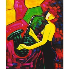 Magic Art Sayılarla Boyama Tuval 40X50 cm Müzisyen