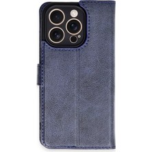 İyisi Olsun Newface Apple iPhone 16 Pro Kılıf Trend S Plus Kapaklı Kılıf - Lacivert