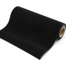 Esemiz Kendinden YAPIŞKANLI(30CM x 1 Metre) Siyah Süet Kadife Velvet Folyo