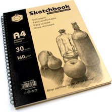 Keep Smiling Sketchbook Spiralli Eskiz Defteri Sert Kapak 160 G A4 30 Yaprak