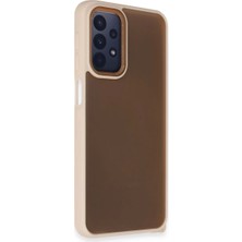Aparim Newface Samsung Galaxy A23 4g Kılıf Elegant Kapak - Pudra