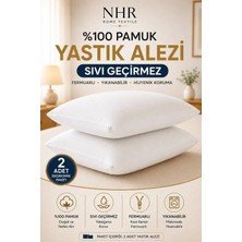 NHR Home 50X70 Fermuarlı Pamuk Yastık Alezi 2 Adet
