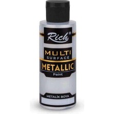 Rich Multi Surface Metalik Boya 120 cc Gümüş 3710