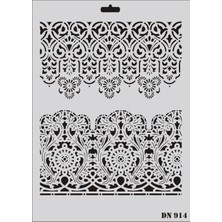 Kaia Life Rich Dantel Seri DN-914 Stencil 35X25 cm