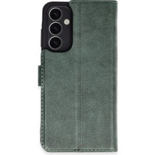 Aparim Newface Samsung Galaxy A25 5g Kılıf Trend S Plus Kapaklı Kılıf - Yeşil