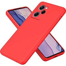 Aparim Newface Xiaomi Poco X5 Pro 5g Nano Içi Kadife Silikon - Kırmızı