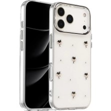 Aparim Newface Apple iPhone 17 Pro Max Fiyonk Desenli Kapak - Desen 1
