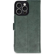 İyisi Olsun Newface Apple iPhone 16 Pro Max Kılıf Trend S Plus Kapaklı Kılıf - Yeşil