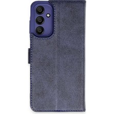 Aparim Newface Samsung Galaxy M15 Kılıf Trend S Plus Kapaklı Kılıf - Lacivert