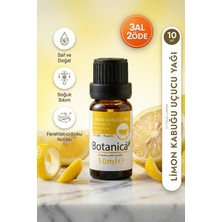 Botanica %100 Saf Limon Kabuğu Yağı Cilt Aydınlatıcı Yağlı Cilt Bakımı Doğal Uçucu Bitkisel Damla 10 ml