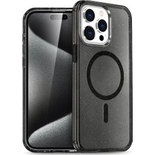 Aparim Newface Apple iPhone 15 Pro Kılıf Star Magsafe Kapak - Siyah