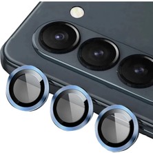 Aparim Newface Samsung Galaxy Z Fold 5 Valdez Metal Kamera Lens - Mavi