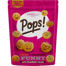 Vanelli Pops! Çilek Dolgulu Emoji Biskuvi 100 gr