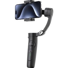 Asitan Pell M3 Alpro 3 Eksenli Gimbal, Aı Akıllı Takip, Hareketle Kontrol, Dahili Dolgu Işığı, Ios ve