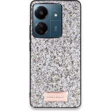 Aparim Onegif Xiaomi Redmi 13C Bright Simli Kapak - Gümüş