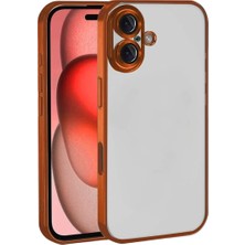 Aparim Newface Apple iPhone 17 Razer Lensli Silikon - Turuncu