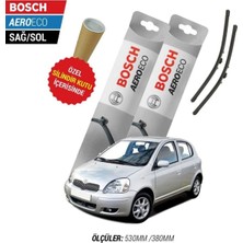Bosch Toyota Yaris 2002 Silecek Takımı Aero-Eco Serisi Tam Uyumlu