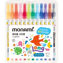 Monami Airlong Kurumayan Keçeli Kalem Seti 12LI
