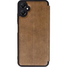 Aparim Newface Samsung Galaxy A05 Kılıf Flip Cover - Taba
