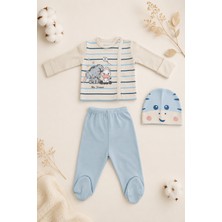 Beniizle Fil ve Zebra My Friends Baskılı 3'lü Bebek Hastane Çıkış Set